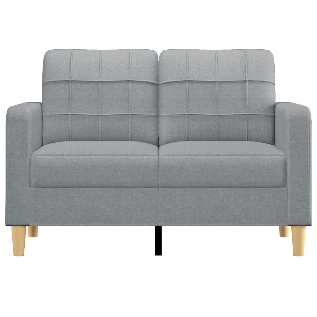 2-personers sofa 120 cm stof lysegrå