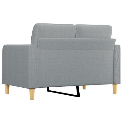 2-personers sofa 120 cm stof lysegrå