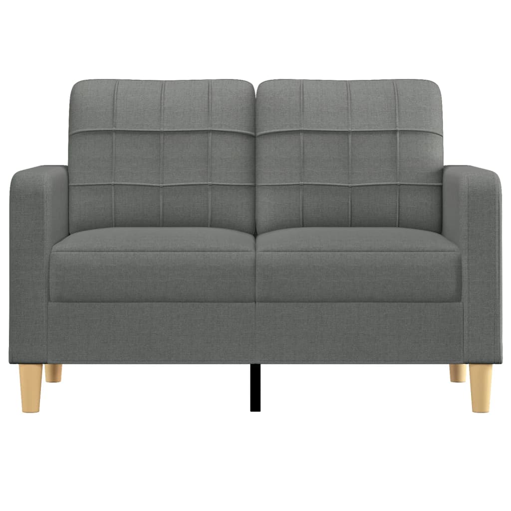 2-personers sofa 120 cm stof mørkegrå