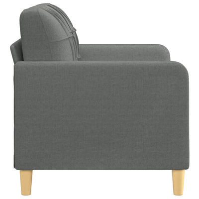 2-personers sofa 120 cm stof mørkegrå