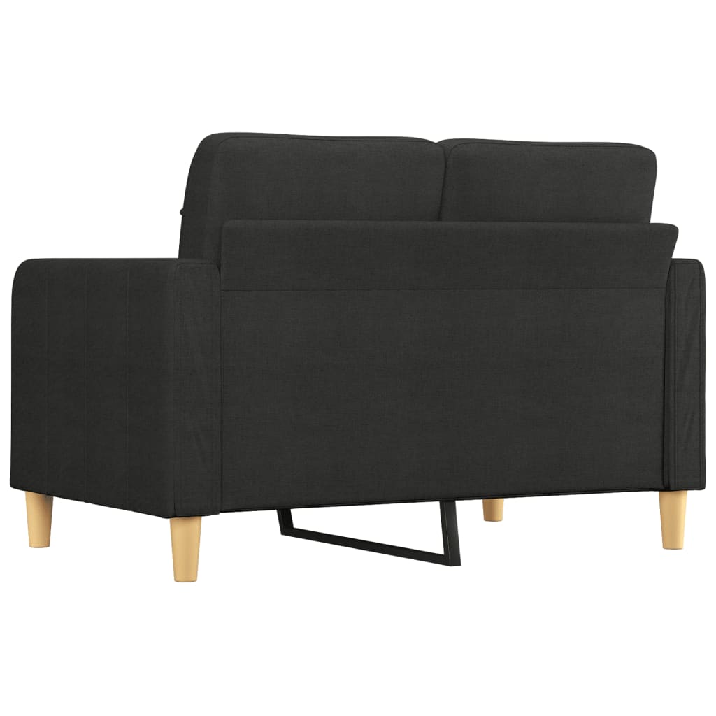 2-personers sofa 120 cm stof sort