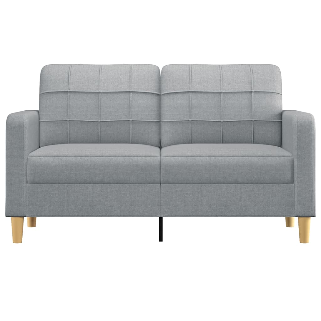 2-personers sofa 140 cm stof lysegrå