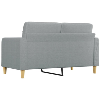 2-personers sofa 140 cm stof lysegrå