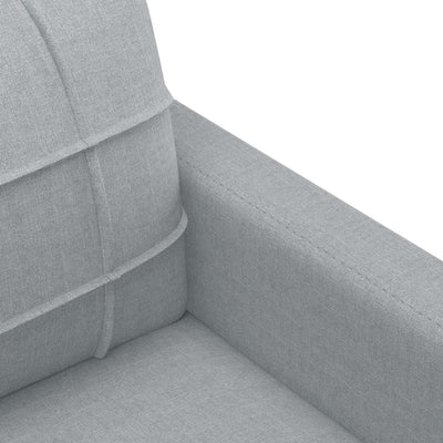 2-personers sofa 140 cm stof lysegrå