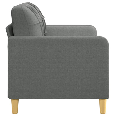 2-personers sofa 140 cm stof mørkegrå