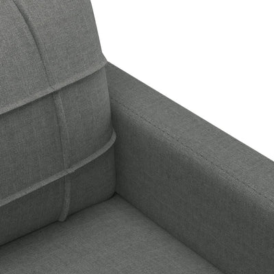 2-personers sofa 140 cm stof mørkegrå