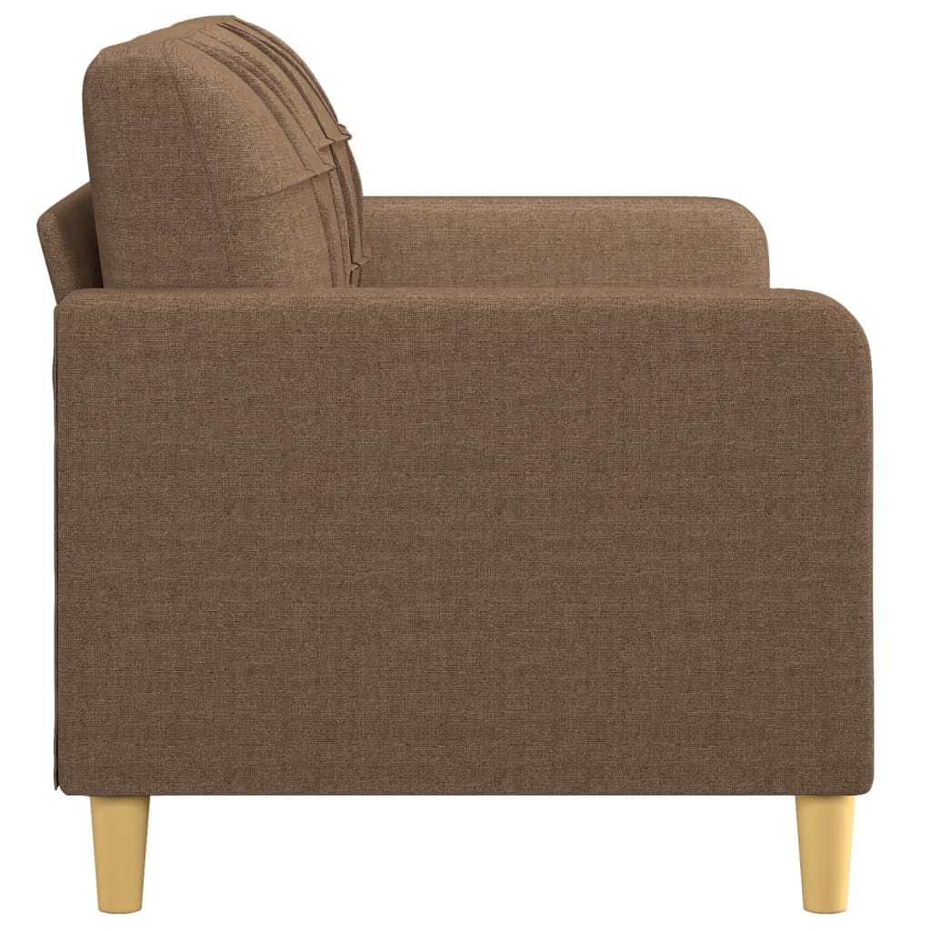 2-personers sofa 140 cm stof brun