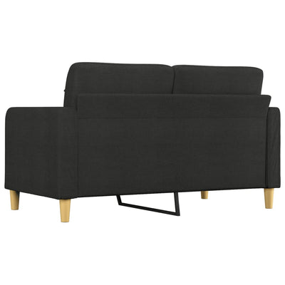 2-personers sofa 140 cm stof sort