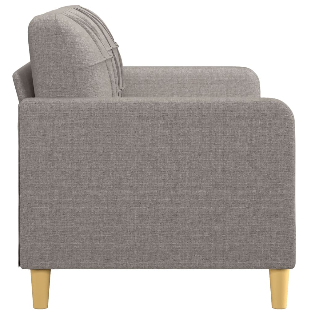 2-personers sofa 140 cm stof gråbrun