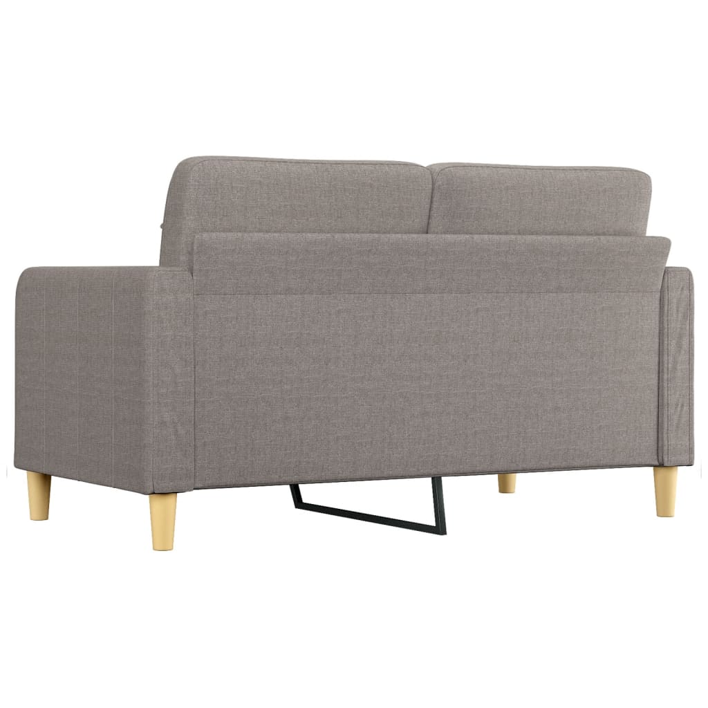 2-personers sofa 140 cm stof gråbrun