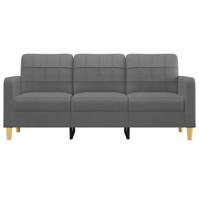 3-personers sofa 180 cm stof mørkegrå