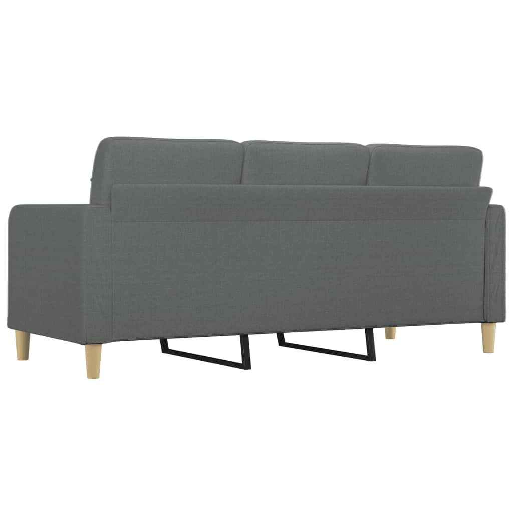 3-personers sofa 180 cm stof mørkegrå