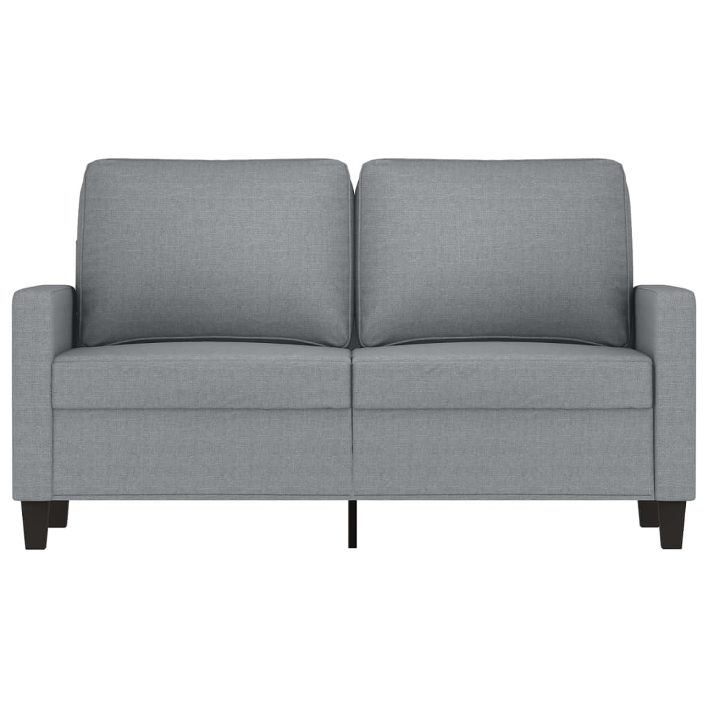 2-personers sofa 120 cm stof lysegrå