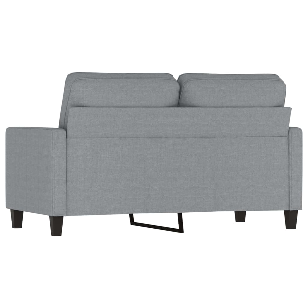 2-personers sofa 120 cm stof lysegrå