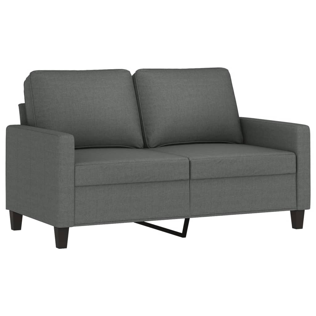 2-personers sofa 120 cm stof mørkegrå