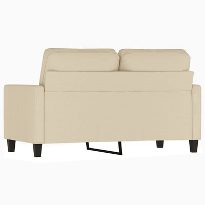 2-personers sofa 120 cm stof cremefarvet