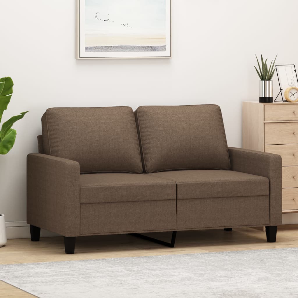 2-personers sofa 120 cm stof brun