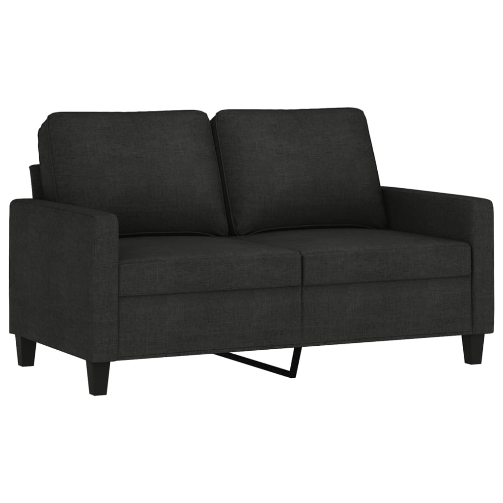 2-personers sofa 120 cm stof sort