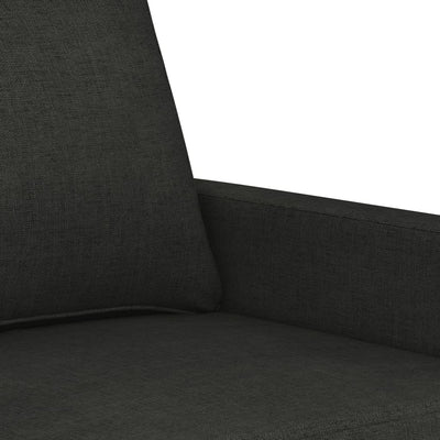 2-personers sofa 120 cm stof sort