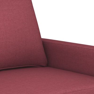 2-personers sofa 120 cm stof vinrød