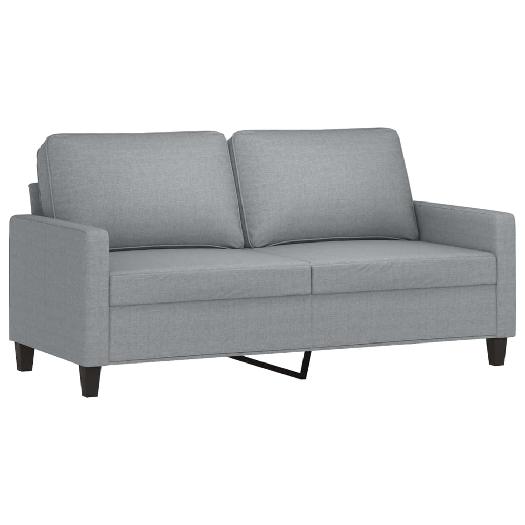 2-personers sofa 140 cm stof lysegrå