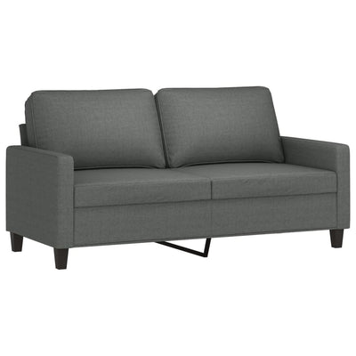 2-personers sofa 140 cm stof mørkegrå