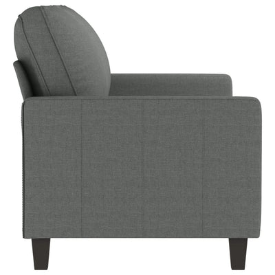 2-personers sofa 140 cm stof mørkegrå