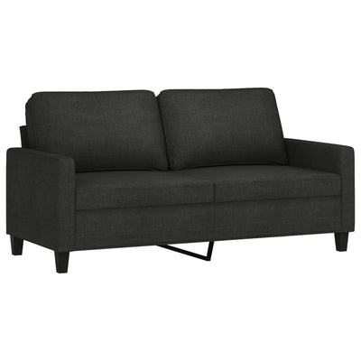 2-personers sofa 140 cm stof sort