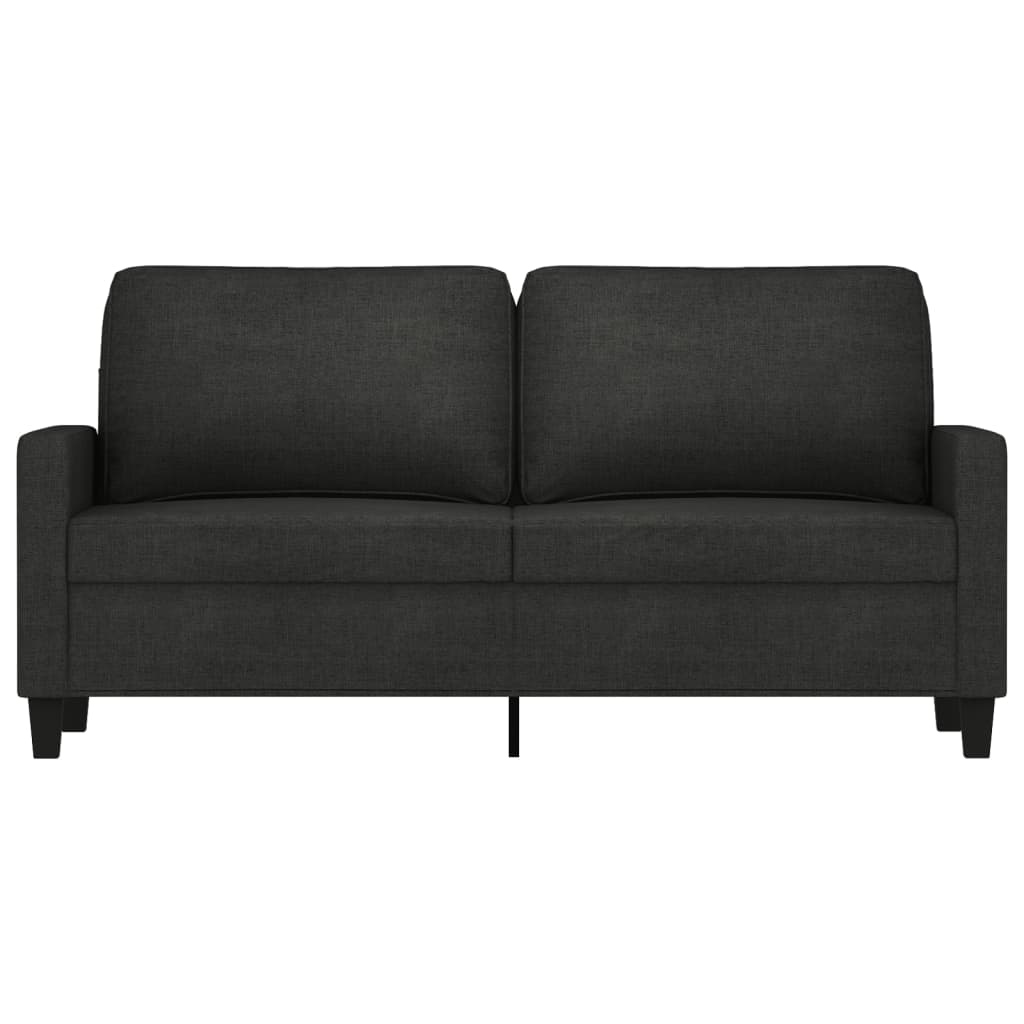 2-personers sofa 140 cm stof sort