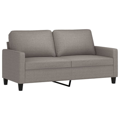 2-personers sofa 140 cm stof gråbrun