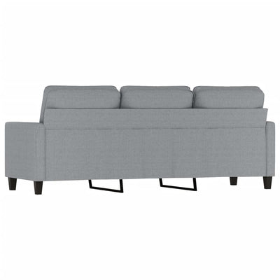 3-personers sofa 180 cm stof lysegrå