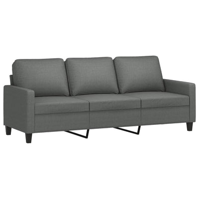 3-personers sofa 180 cm stof mørkegrå