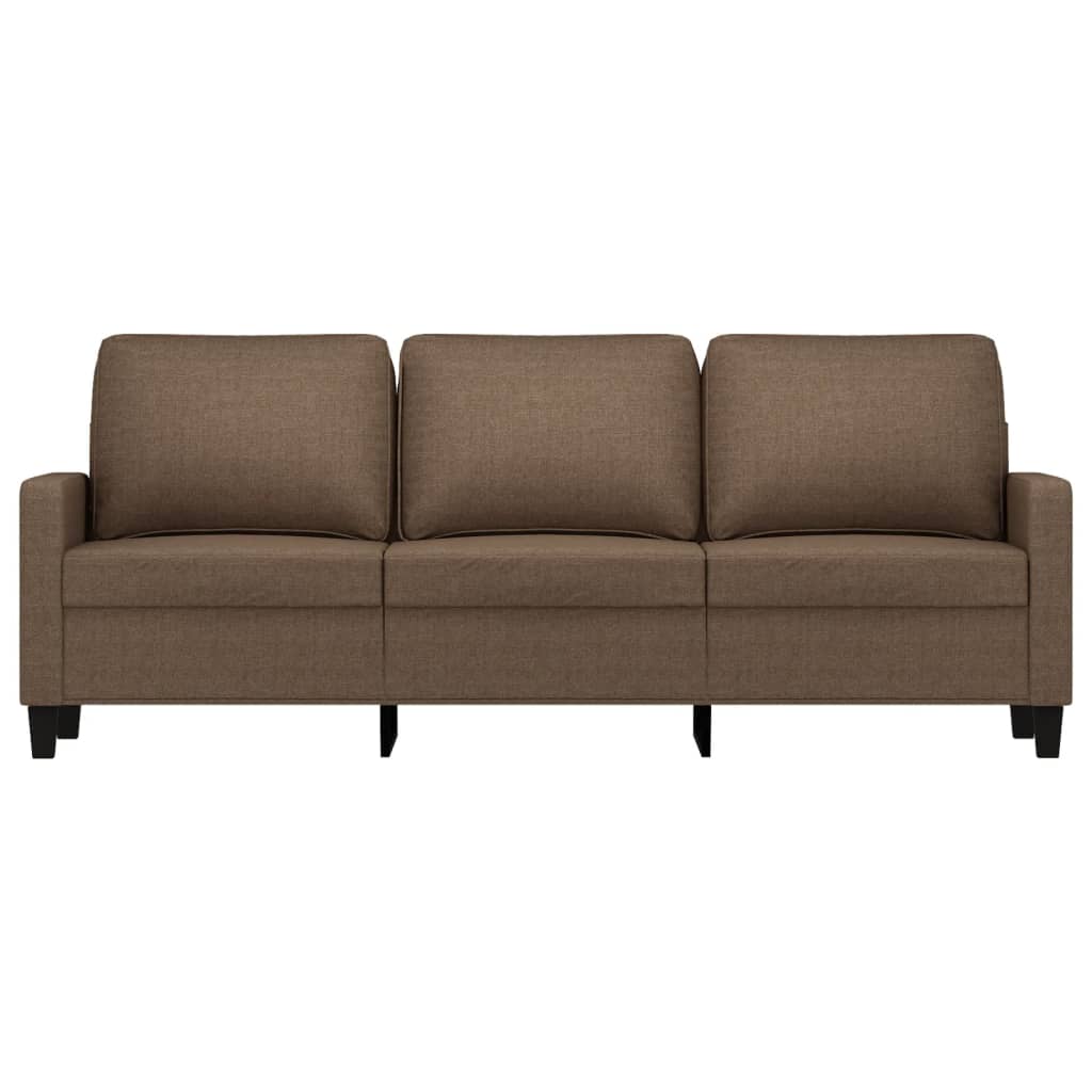 3-personers sofa 180 cm stof brun