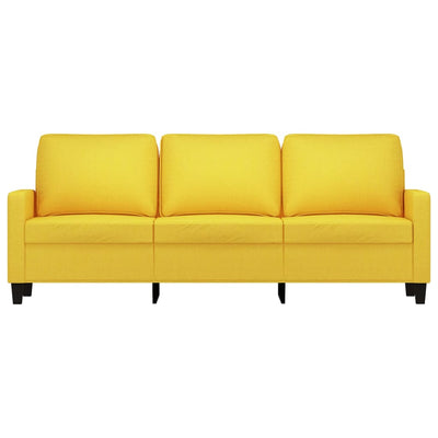 3-personers sofa 180 cm stof lysegul