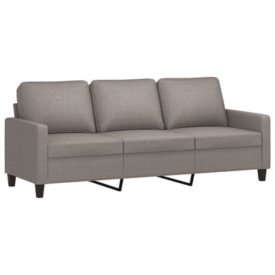 3-personers sofa 180 cm stof gråbrun