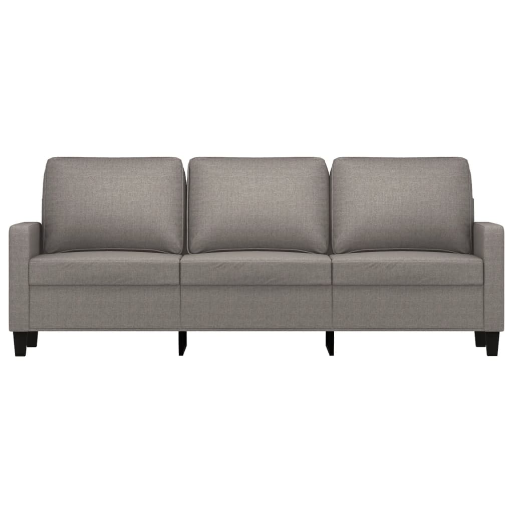 3-personers sofa 180 cm stof gråbrun