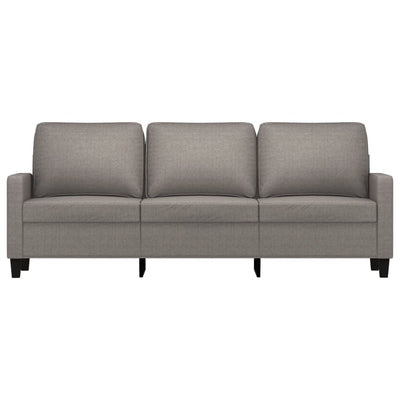 3-personers sofa 180 cm stof gråbrun