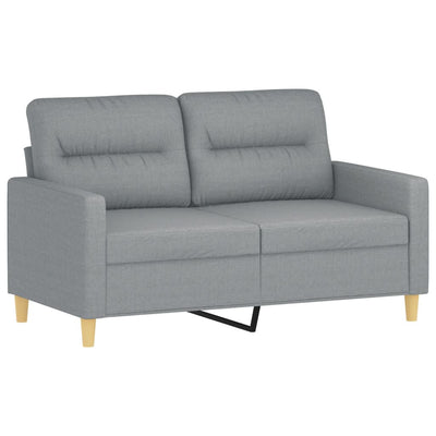 2-personers sofa 120 cm stof lysegrå