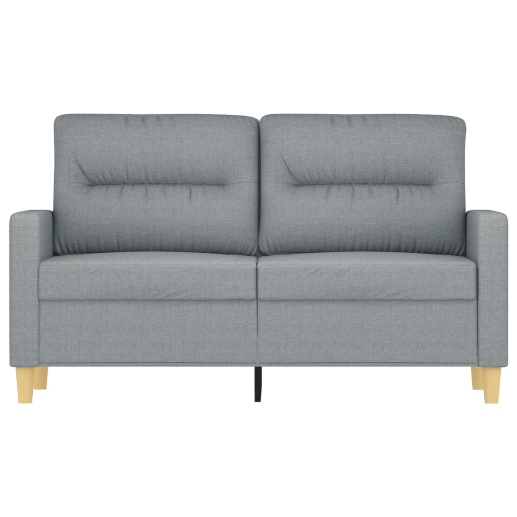 2-personers sofa 120 cm stof lysegrå