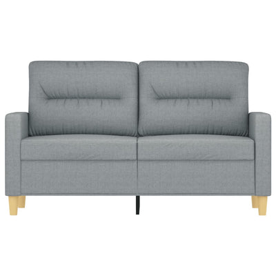 2-personers sofa 120 cm stof lysegrå