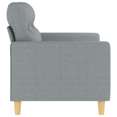 2-personers sofa 120 cm stof lysegrå