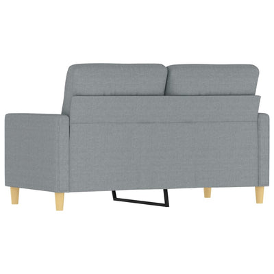 2-personers sofa 120 cm stof lysegrå