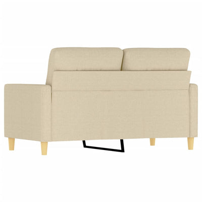 2-personers sofa 120 cm stof cremefarvet