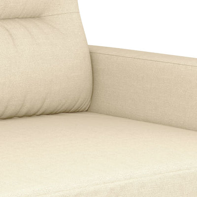 2-personers sofa 120 cm stof cremefarvet