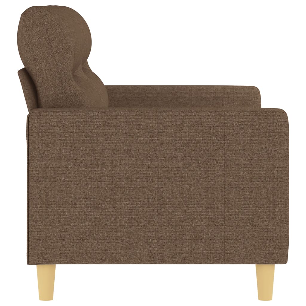 2-personers sofa 120 cm stof brun