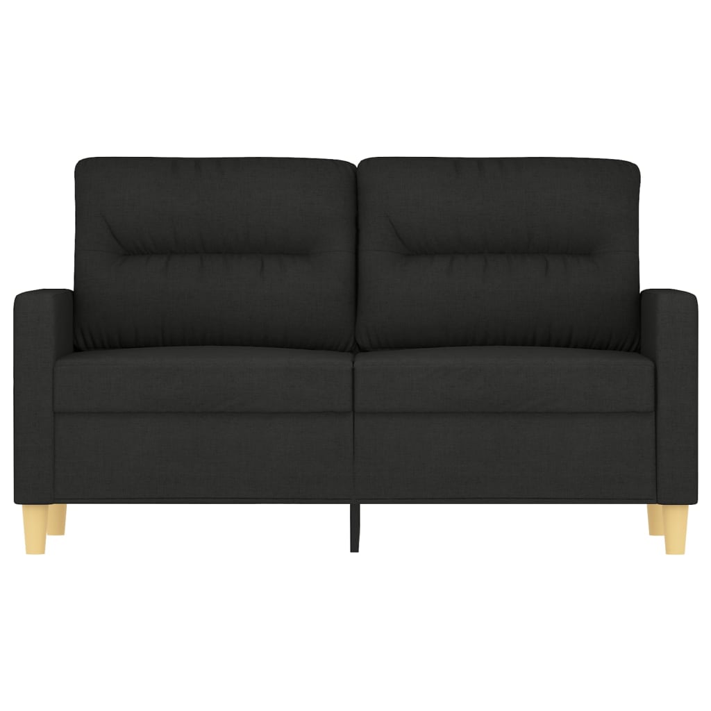 2-personers sofa 120 cm stof sort