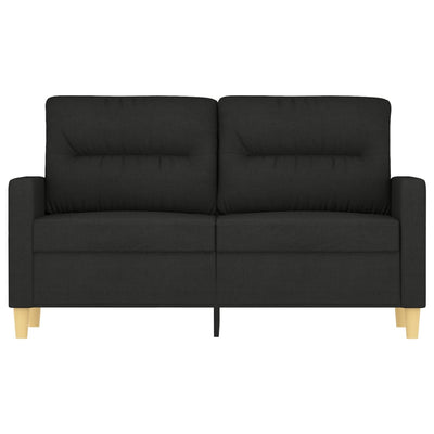 2-personers sofa 120 cm stof sort