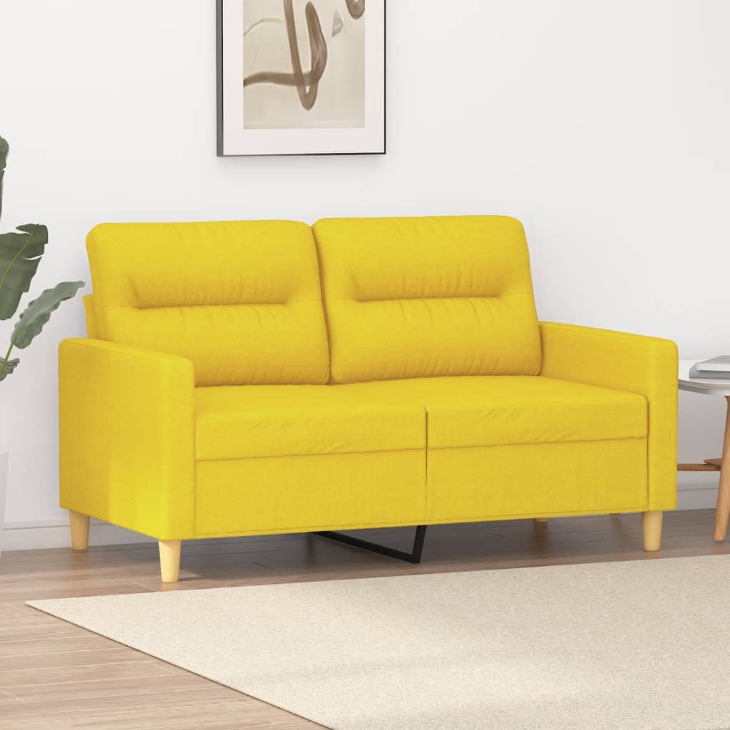 2-personers sofa 120 cm stof lysegul