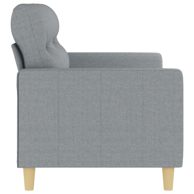 2-personers sofa 140 cm stof lysegrå