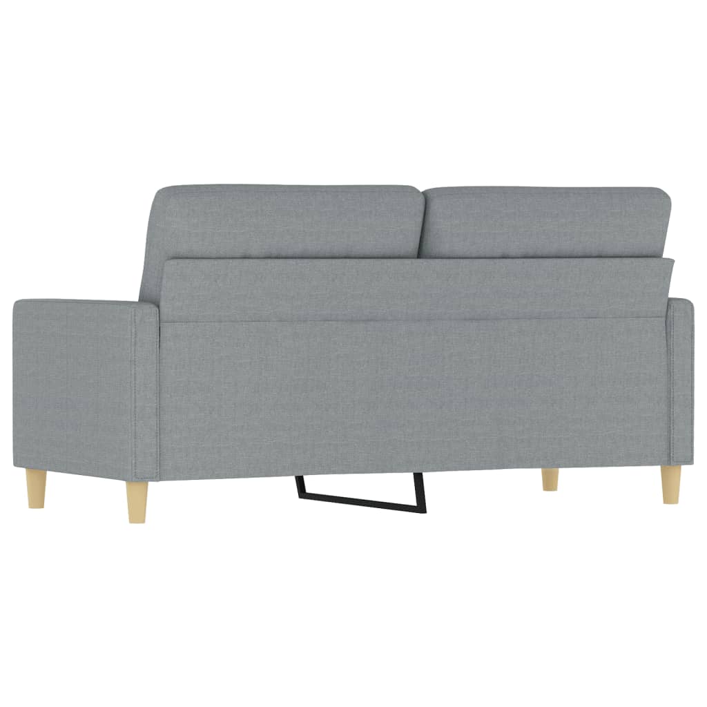 2-personers sofa 140 cm stof lysegrå